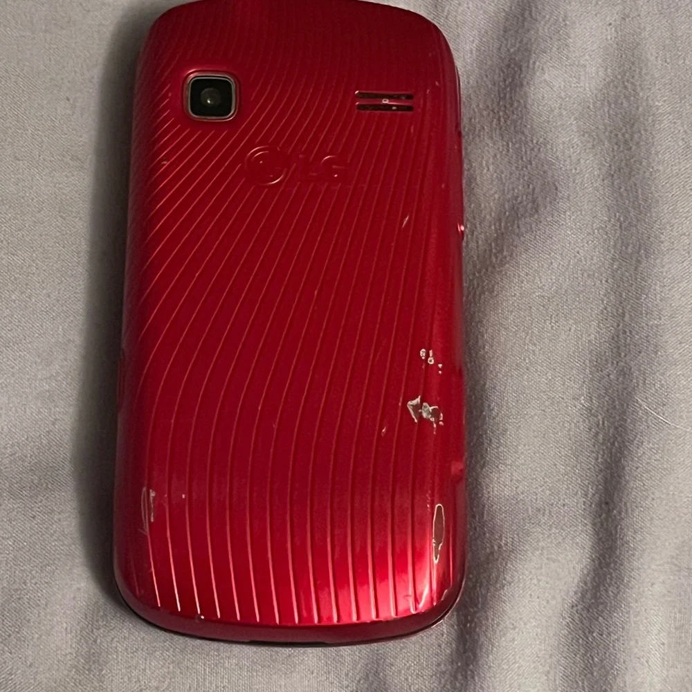 LG Red and Black Slide-Out Phone